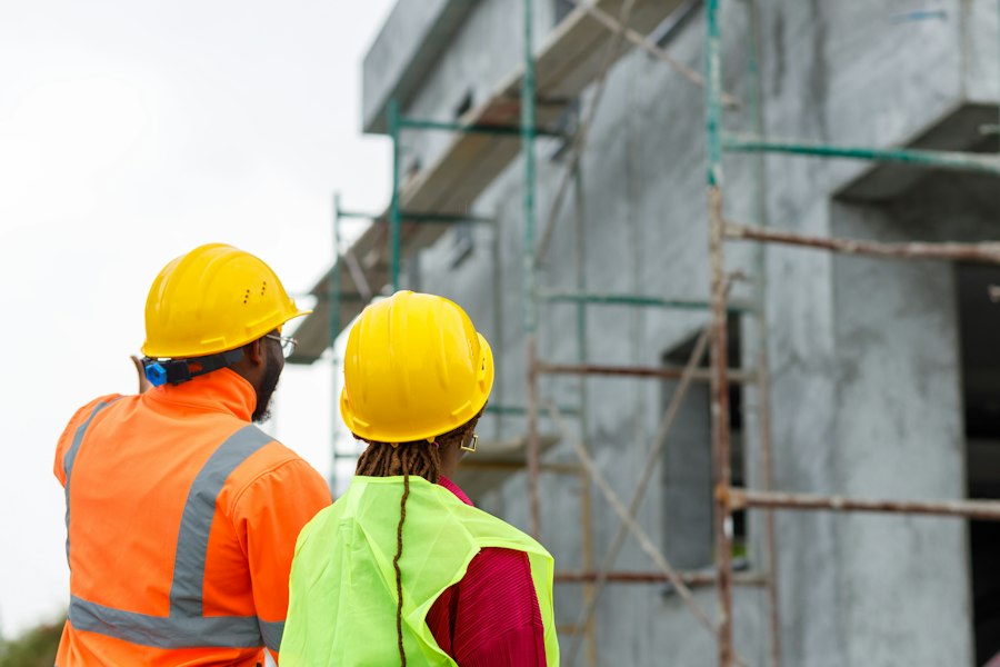 Concrete reinforcement inspection during construction